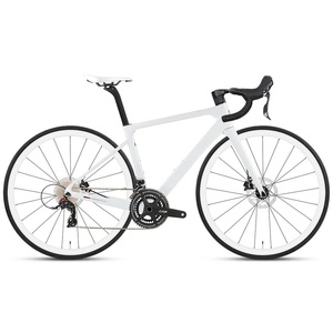 Bicicletta da Strada in Fibra di Carbonio Bianca, Taglie <span class=keywords><strong>M</strong></span>/L/XL, 10kg, 2x12 Velocità, Freno a Disco Idraulico, Bici da Montagna per Adulti, Basso MOQ - Product Image 1