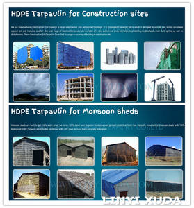 Lona impermeable resistente al agua para acampar al aire libre hoja de lona de jardín con ojales, hojas de suelo de plástico pérgola remolque - Product Image 6