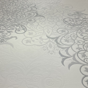 Grey Euro thực vật Thiết kế nệm đôi vải Jacquard - Product Image 5