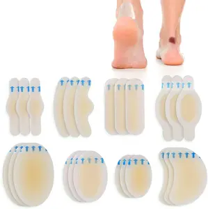 Parches de vendaje hidrocoloide impermeables de gran venta, apósito hidrocoloide personalizado para heridas para proteger el talón del pie
