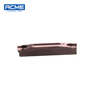 Plaquette de rainurage indexable en carbure de tungstène ACME OEM, revêtement PVD/CVD, HRC30-40, pour tournage externe sur tour CNC