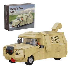 Ensemble de blocs de construction Mutt Cutts Dumb's Dog Cart, 499 pièces, modèle de véhicule de film créatif, jouet éducatif à assembler pour enfants et collectionneurs - Product Image 1