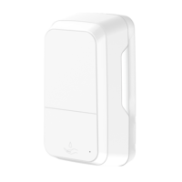 Distributeur automatique de savon désinfectant pour les mains Wisekleen 1200ml, distributeur de gel alcoolisé ABS PP, piles alcalines, distributeur de savon rechargeable