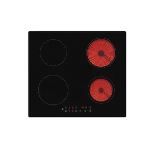 厨房用具钢化玻璃顶灶具内置燃气灶具，带陶瓷灶具4个燃烧器灶具内置燃气灶具 - Product Image 1