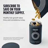 Capsules de soin capillaire pour hommes, marque privée, 120 unités, complément alimentaire nutraceutique, service OEM, vente en gros, directement de l'usine