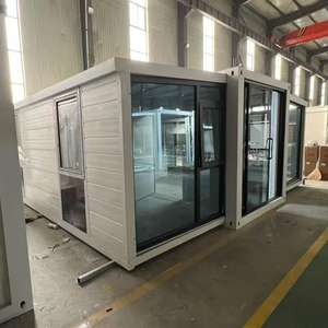 Maison mobile en verre entièrement meublée avec 3 chambres, 2 salles de bain, rangement extensible, sur roues - Product Image 3