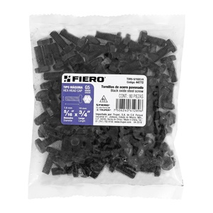 Fiero TOR5-5/16X3/4 borsa con 80 M2.5 ossido nero testa piatta tappo viti 5/16 'X 3/4' acciaio grado 5 - Product Image 1