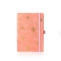 2025 usine A5 PU cuir Journal planificateur doux au toucher cahier en tissu à couverture rigide avec bande élastique