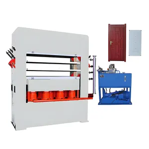 Máquina de prensado en caliente de piel de puerta de molde para puerta de madera de diferentes tamaños