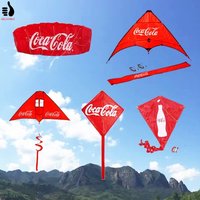Cerf-volant professionnel chinois à double ligne, logo personnalisé imprimé, sans cadre, souple, en parafoil, puissant