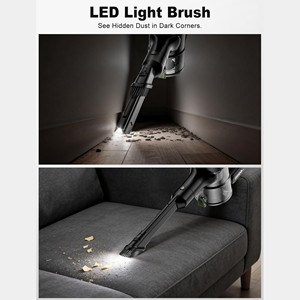 Aspirateur sec sans sac 6 en 1, léger, avec moteur sans balais, pour sols durs, tapis et poils d'animaux - Utilisation en voiture et à l'hôtel - Product Image 6