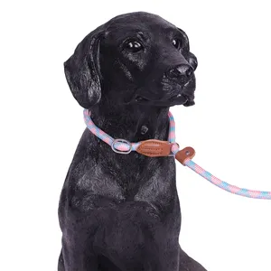 Correa de Perro Ajustable de Alta Resistencia, Acolchada, de Cuero con Estampado de Lujo, Correa de Adiestramiento Duradera para Perros - Product Image 5