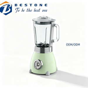 Licuadora Eléctrica Verde Pastel de 1.5L con Jarra de Vidrio, 500W, EK1, Licuadora de Mesa con Función Opcional de Molinillo de Vidrio y Jarra de Plástico para el Hogar - Product Image 1
