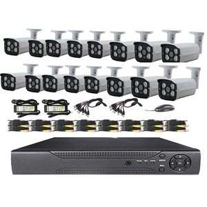 Kit de système de surveillance AHD 16 canaux HJSCCD Hongjin H.264 avec vision nocturne pour la maison et les entreprises - Product Image 1