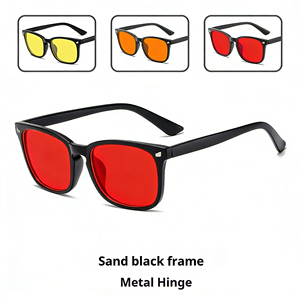 赤色レンズ ブルーライトカット ゲーミングメガネ PC PS5ゲーマー向け - デジタル眼精疲労を軽減＆睡眠の質向上 メタルヒンジ - Product Image 2