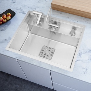 Lavello da Bar Moderno e Semplice per Appartamento, in Acciaio Inox SUS304, Piccolo Lavello Singolo Invisibile per <span class=keywords><strong>Isola</strong></span>, con Copertura Spessa Nascosta - Product Image 3