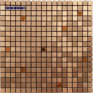 <span class=keywords><strong>Plaque</strong></span> plate en aluminium-plastique, mosaïque dorée jaune, <span class=keywords><strong>carrelage</strong></span> mural auto-adhésif pour cuisine - Product Image 3