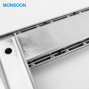 Cold-rolled baja 3 lipatan bantalan bola rel laci teleskopik <span class=keywords><strong>Keyboard</strong></span> Slide untuk dapur - Product Image 3