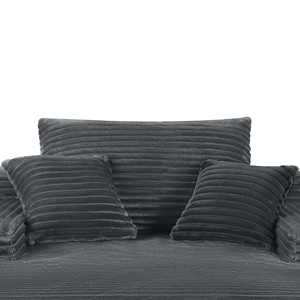 Chaise longue modulaire convertible hermétique à compression sous vide, en tissu velours côtelé profond, pour salon, avec rangement - Product Image 3