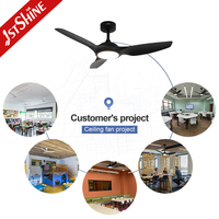 Ventilador de Techo Inteligente 1stshine con Control por Voz Mediante Aplicación Wifi, Aspas de ABS Inteligentes, Control Remoto, Eficiente, de Calidad, con Luz LED