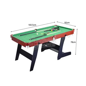Amusement Equipment Folding Portable Standard Snooker Billiard Tables for Sale