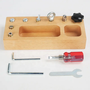 Kit d'outils de jeu de simulation <span class=keywords><strong>en</strong></span> <span class=keywords><strong>bois</strong></span> pour enfants Jouets pour enfants Boîte de fournitures d'événement de jeu - Product Image 2