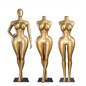 Новая полноразмерная женская фигура из стеклопластика (FRP) с изогнутыми линиями, тонкой талией, большой грудью и пышными формами, в стоячей позе, для витрин. - Product Image 5