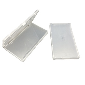 Wholesale stocked plastic clear waterproof box face mask holder box case