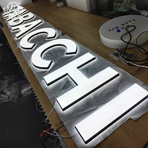 Front Lit Signage Sale Custom Outdoor Lighted Letter Signs For Business 3d Backlit Light Sign Led Letters