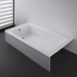 CUPC Manufacturer's Modern Portable Size 60x32x14 Inches Soaking <strong>Bathtub</strong> Pure Acrylic Apron Alcove/Single for Bathroom Use - Product Image 2