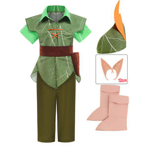 Costume de spectacle pour enfant garçon, Elfe Vert <span class=keywords><strong>Peter</strong></span> <span class=keywords><strong>Pan</strong></span>, pour fêtes d'Halloween et de Noël - Product Image 4