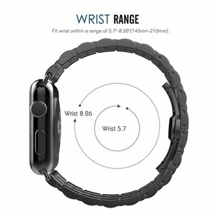 Pour <span class=keywords><strong>Apple</strong></span> <span class=keywords><strong>Watch</strong></span> <span class=keywords><strong>44mm</strong></span> 40mm iwatch 42mm 38mm 7 maillons en <span class=keywords><strong>acier</strong></span> <span class=keywords><strong>inoxydable</strong></span> pour <span class=keywords><strong>apple</strong></span> <span class=keywords><strong>watch</strong></span> série <span class=keywords><strong>5</strong></span> 4 3 2 1 - Product Image 6