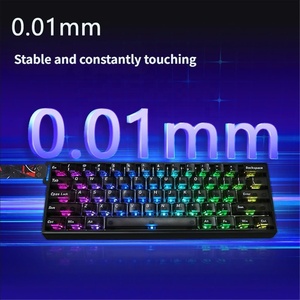 Teclado Mecánico para Juegos <span class=keywords><strong>de</strong></span> Alta Gama, Personalizado, con Cable, Intercambiable en Caliente, Retroiluminación RGB, Portátil, 61 Teclas, Ejes Magnéticos, Respuesta Rápida - Product Image 3