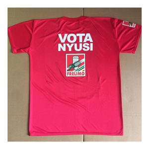 Camiseta de campaña electoral básica personalizada personal de gran tamaño de alta calidad Camisetas políticas lisas en blanco - Product Image 1