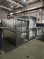 Tuyau de cheminée en acier inoxydable rectangulaire carré de haute qualité au prix d'usine, conduit d'air