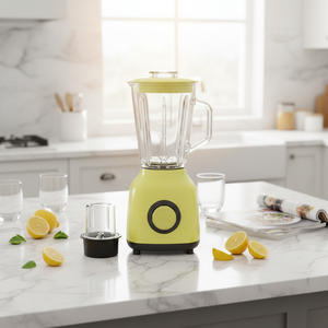 Mixeur alimentaire professionnel compact à faible consommation d'énergie, pour usage commercial et domestique, lames en acier inoxydable, 2 vitesses, pot en verre HF-920 - Product Image 6