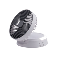 Ventilateur de refroidissement compact, portable, rechargeable par USB, à commande mécanique, pliable, 3 vitesses, 5 pales, 6,9 pouces, 1 an de garantie