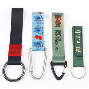 Lanière de poignet imprimée par sublimation de haute qualité avec boucle à bouche d'aigle Lanière à sangle courte USB avec porte-clés personnalisé avec logo - Product Image 2