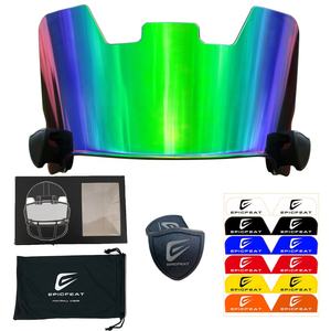 Visera Universal de Fútbol Americano para Casco de Fútbol Juvenil y Adulto, Visera Protectora de Ojos de Arcoíris de Fantasía para Rugby - Product Image 2