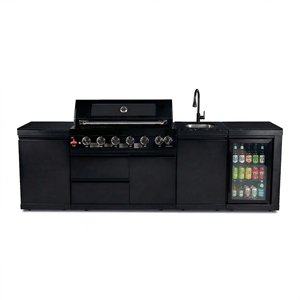 Livraison rapide en 7 jours, vente flash Youya, <span class=keywords><strong>barbecue</strong></span> au propane/<span class=keywords><strong>gaz</strong></span> naturel noir 85000 BTU, ensemble de cuisine extérieure modulaire pour <span class=keywords><strong>balcon</strong></span> - Product Image 2