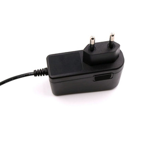 European Standard <b>12V</b> 1.5A Power <b>Adapter</b> DC Output For Fan Desk Lamp EU Plug Black - Product Image 2