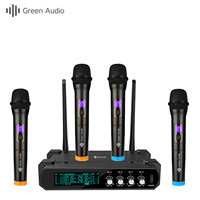 Microphone professionnel GAW-k44 sans fil Vhf Microphone portable pour les représentations scéniques Ktv à domicile