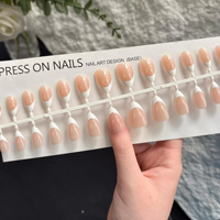 Ongles artificiels en PMMA de qualité supérieure, 30 pièces, fabrication mécanique, couverture complète