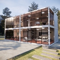20 pieds 40 pieds avec 3 chambres, maison préfabriquée de haute qualité pour le salon, la Villa, les maisons conteneurs en acier