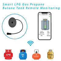 Détecteur de fuite de gaz automatique sans contact intelligent avec surveillance Wi-Fi via application, capteur ultrasonique pour bouteille de GPL, idéal pour camping-car et réservoir de propane de voiture