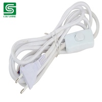Câble électrique en coton recouvert de coton, cordon d'alimentation pour lampe de Table, bricolage, 1 pièce