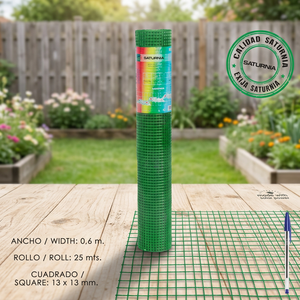 Electrowelded <b>Plasticized</b> <b>Fence</b> <b>Mesh</b> 13x13 / 60 cm. Roll 25 meters - Product Image 3