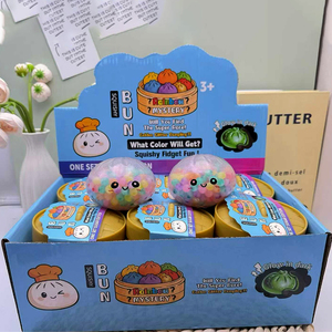 New Colorful Promotional Cute Dumpling Squishy Water Beads Stress <b>Ball</b> Smile Face <b>Squeeze</b> Fidget Toy Steamer Parties Pendant - Product Image 1