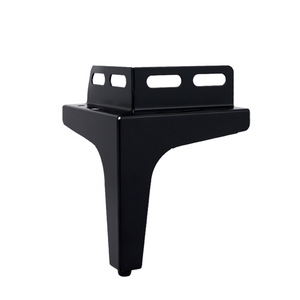 Pata de Mueble de Metal Resistente, Color Negro Mate, Soporte para Sofá, Diseño Minimalista - Product Image 1