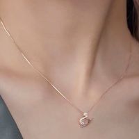 Nouveau Collier Pendentif Cygne Polyvalent en Strass 2026 pour Femme – Chaîne de Clavicule de Luxe Léger et Tendance pour l'Été